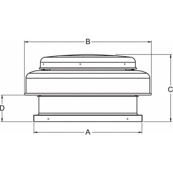 Dayton Exhaust Vent, 18 In, Phase: 1 4YC51