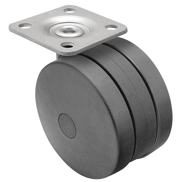 75mm Non-Marking Nylon Swivel Caster, No Brake, Loads Up To 165 lb