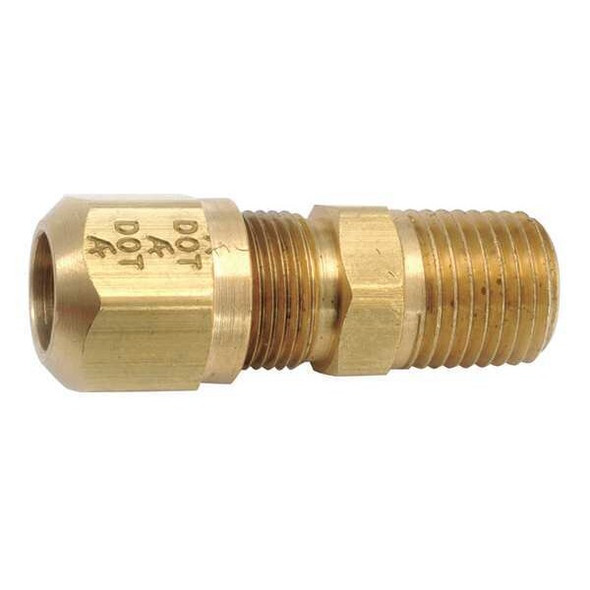 Anderson Metals Connector,Male,Brass,1/8In Pipe 00848-0202 Anderson Metals Connector,Male,Brass,1/8In Pipe 00848-0202