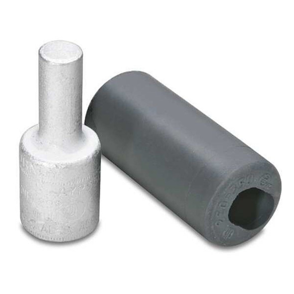 Burndy Compression Adapter, 1/0 AWG Max, Standard Barrel, Aluminum, Tan AYP1/0