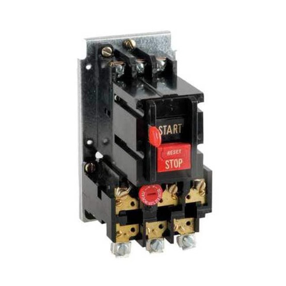 Eaton Manual Motor Starter, NEMA M-0, 3 P, 3 Phase, Push Button, 45 A B100M0CA