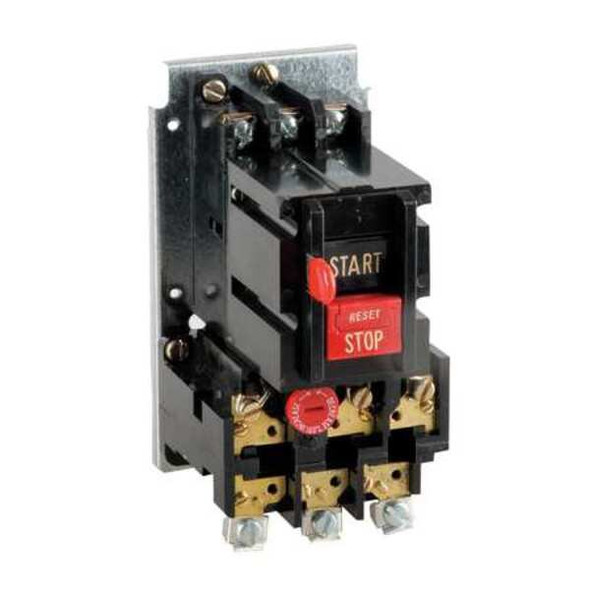 Eaton Manual Motor Starter, NEMA M-0, 3 P, 3 Phase, Push Button, 45 A B100M0CA