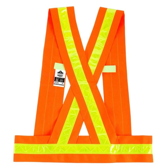 Ergodyne Break Away Sash, Polyester, Orange, XL 8140BA