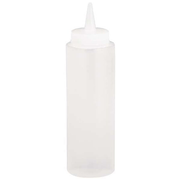 Tablecraft Squeeze Bottle,7 3/8",Clear,Plastic,PK72 108C Tablecraft Squeeze Bottle,7 3/8",Clear,Plastic,PK72 108C