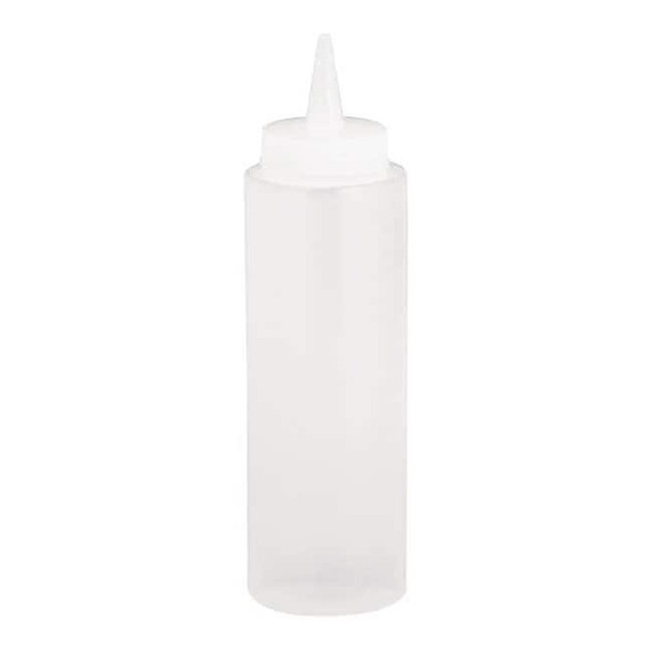 Tablecraft Squeeze Bottle,7 3/8",Clear,Plastic,PK72 108C