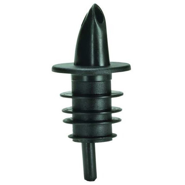 Tablecraft Twelve-Piece Pourer Set,Black,PK12 35BK