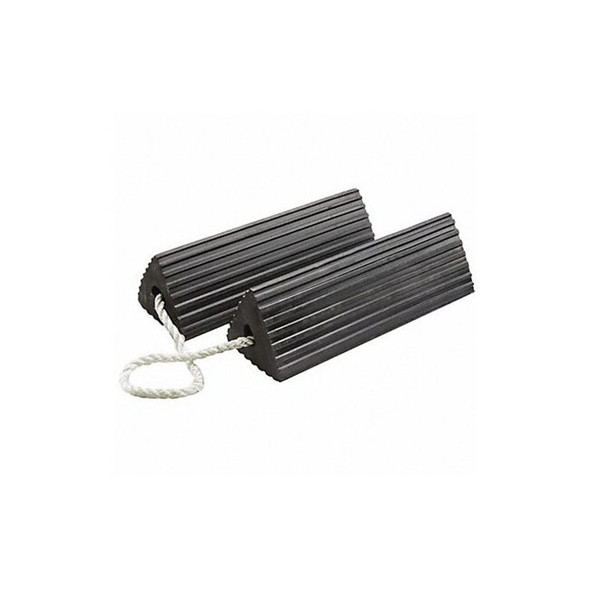 Checkers Wheel Chock,11" D,5" H,12" W,Black,PR RC5510-P-U