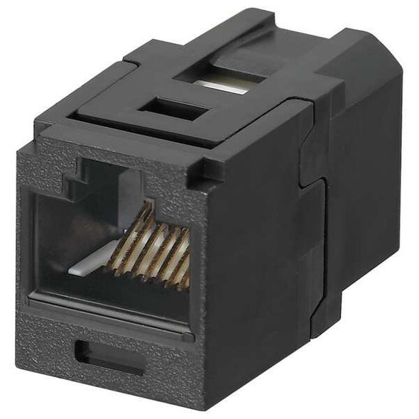 Panduit Modular Jack,0.6875 in H,Black CC688BL