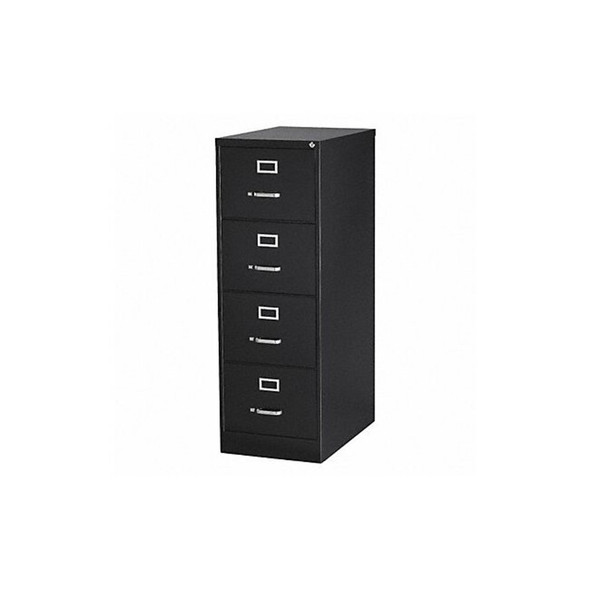 Hirsh 18" W 4 Drawer Vertical File Cabinet, Black,  Legal 17549