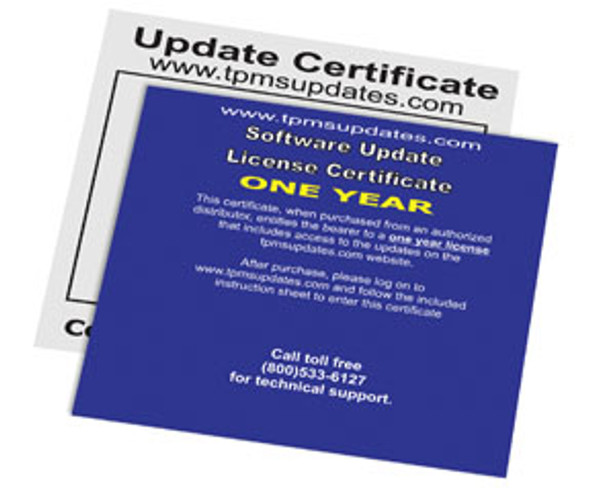 TPR One Year Update Subscription APPLIES TO:  3834, 3834EZ, 3835 KITS 3834UPD TPR One Year Update Subscription APPLIES TO:  3834, 3834EZ, 3835 KITS 3834UPD