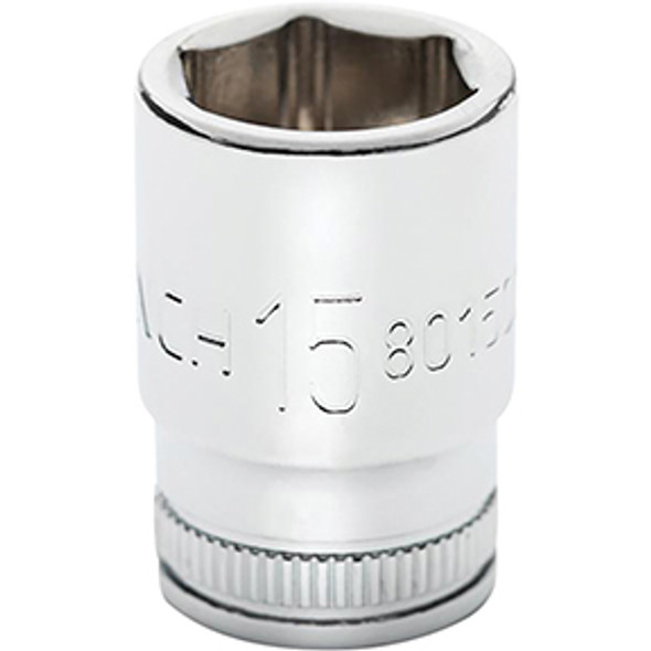 SKT MID LNGTH 1/4DR 6PT 15MM MET 80150S-06