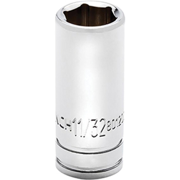 SKT MID LNGTH 1/4DR 6PT 11/32 SAE 80120S-06