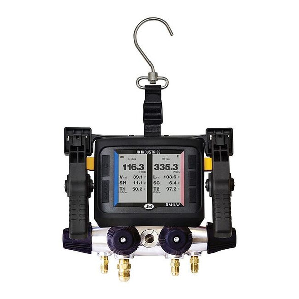 Jb Industries Manifold Gauge Kit,5 ft L,3 in Gauge DM4-ZW