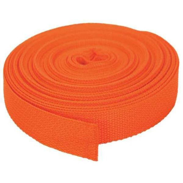 Bulk-Strap Webbing,Polypropylene,3/4" W,Orange P34051OR