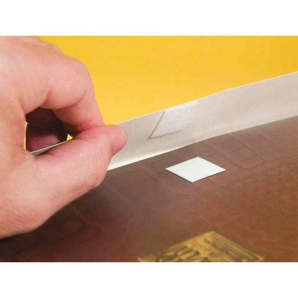 Velcro Brand Reclosable Fastener, Rubber Adhesive, 75 ft, 1-1/2 in W, White 186839