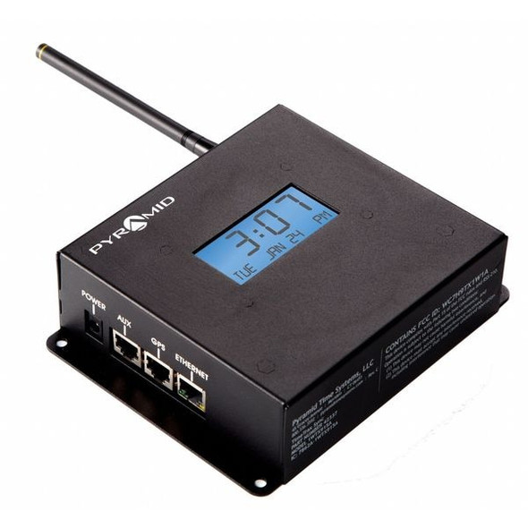 Pyramid 6-1/2" RF Secondary Transmitter Wall or Ceiling Clock, Black 42337