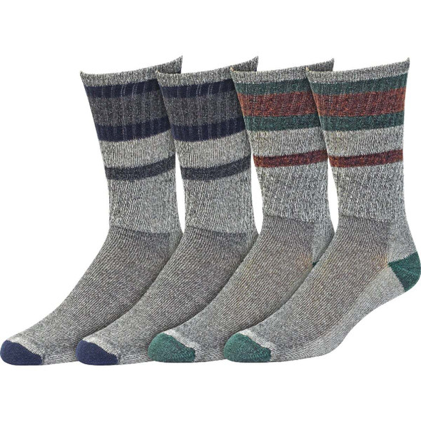 Railroad Sock Men's Merino Wool Boot Crew Sock (6-Pack) 2846 GN