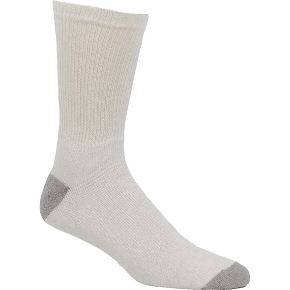 Railroad Sock Bakers Dozen Men's White Crew Sock (13-Pack) BD13