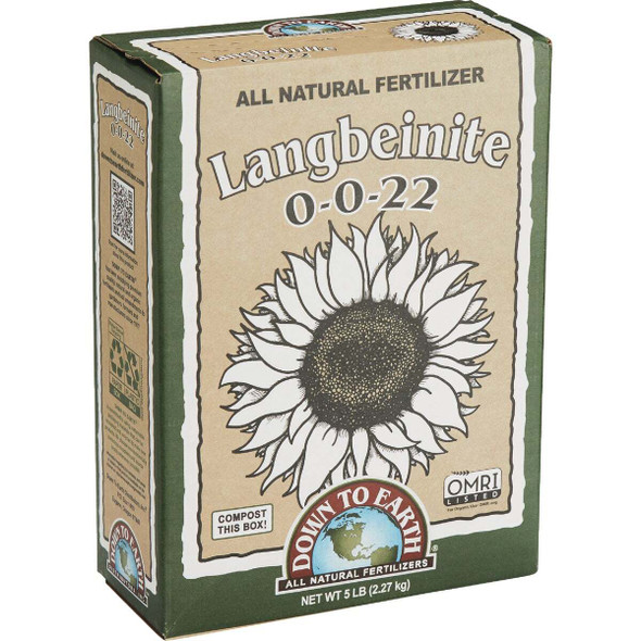 Down To Earth 5 Lb. 0-0-22 Powder Langbeinite DTE07852