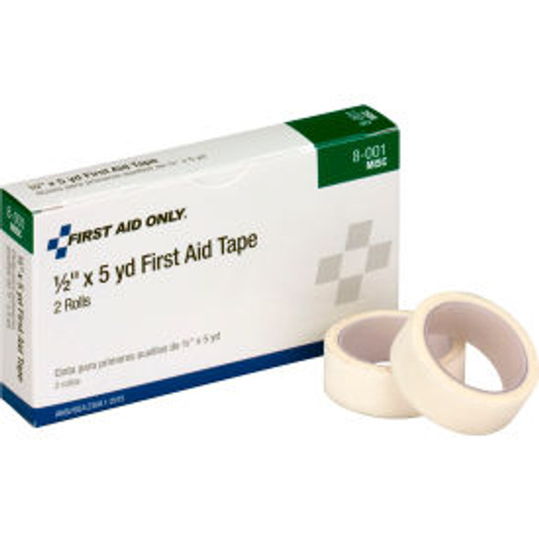 First Aid Only First Aid Tape 1/2"" x 5 Yd 2/Box