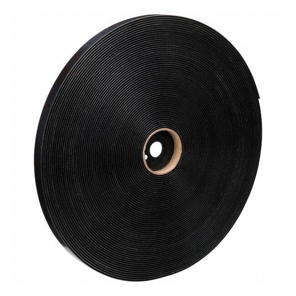 3m Reclosable Fastener, Acrylic, 50 yd, 1 in W, Black SJ3550CF