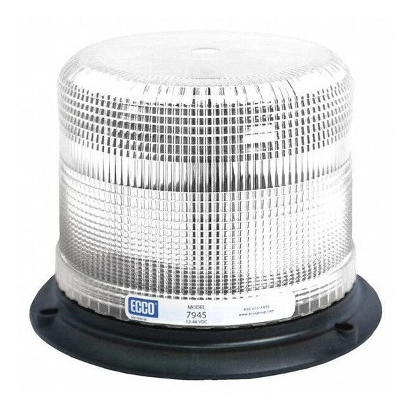 Ecco Beacon Light,Clear,Flashing 7965C