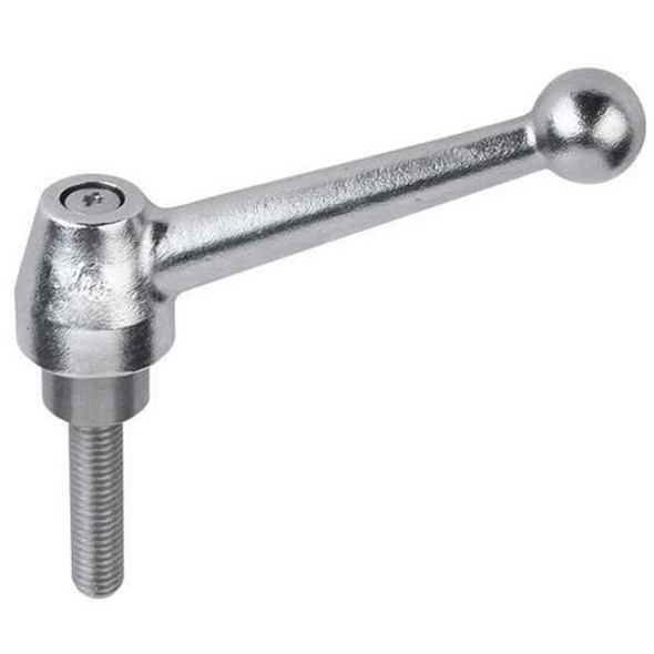Kipp Adj. Handle,Natural,3/8-16 Thread Size K0121.11A4X30 Kipp Adj. Handle,Natural,3/8-16 Thread Size K0121.11A4X30