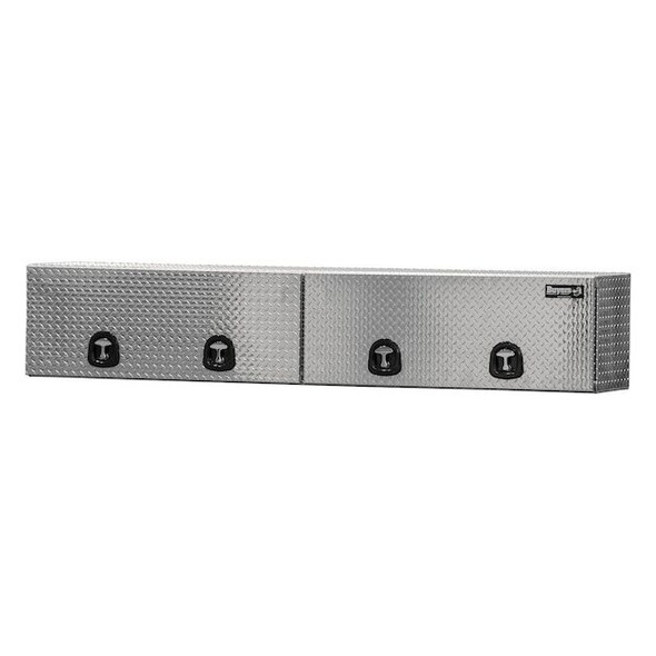 18x16x96 in Diamond Tread Aluminum Topsider Truck Box with Flip-Up Doors