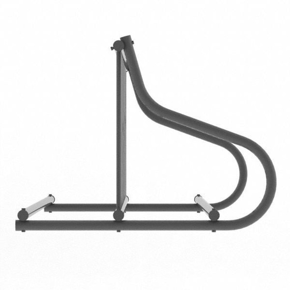 Madrax Bike Rack,2-Sided,18-Bike,110 in.,Black QS-GR112-B