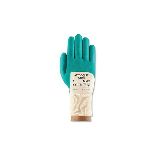 47-200 Gloves, Size 7, Aqua, Nitrile Coated Pack of 12