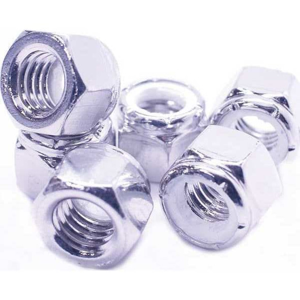 Nylon Insert Lock Nut, #10-32, 316 Stainless Steel, Not Graded, NL-19, 15/64 in Ht, 50 PK
