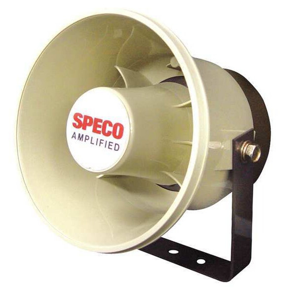Speco Technologies PA Horn,Weatherproof,20W,6 In. ASPC20W