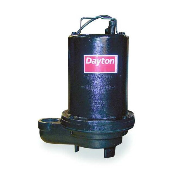 Dayton EffluentPump,20ft,11.9A,0.5hp,120VAC 4HU75
