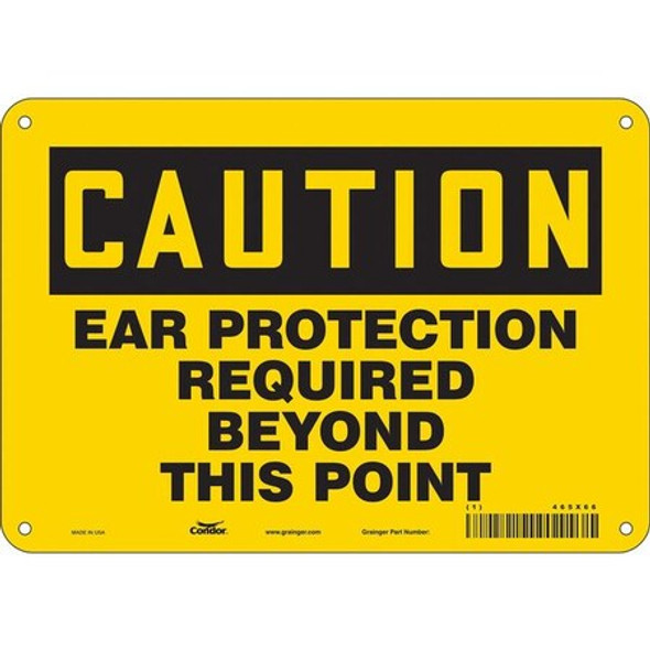 Condor Safety Sign,7 inx10 in,Polyethylene 465X66