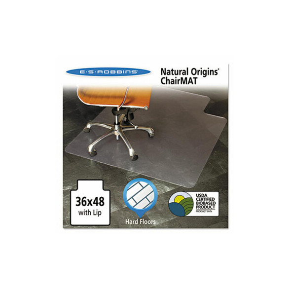ES Robbins® CHAIRMAT,36X48,FL,LIP,CLR 143002 ES Robbins® CHAIRMAT,36X48,FL,LIP,CLR 143002