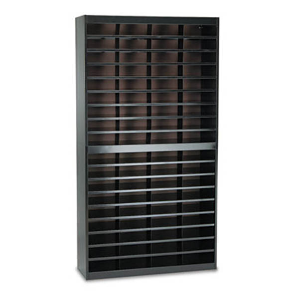 Safco® ORGANIZER,72COMP,LTR,BK 9241BLR