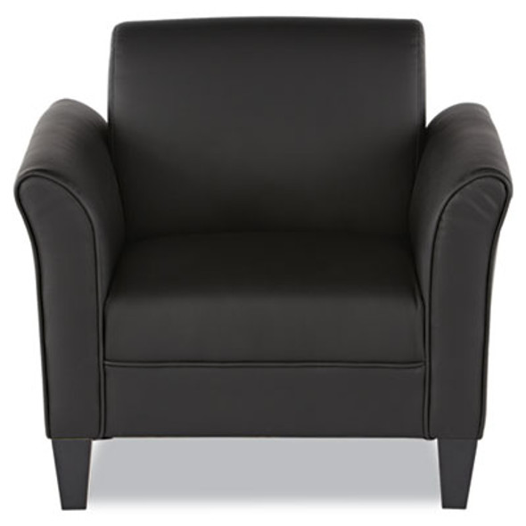 CHAIR,CLUB,LEATHER,BK