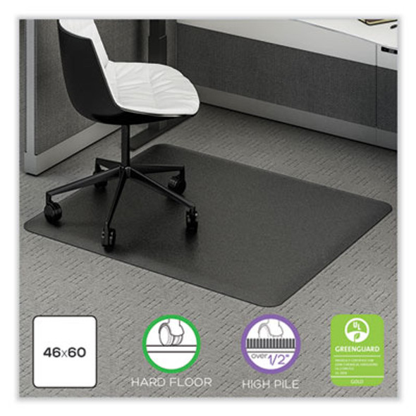 deflecto® CHAIRMAT,SIT/STD,46X60,BK CM24442FBLKSS deflecto® CHAIRMAT,SIT/STD,46X60,BK CM24442FBLKSS