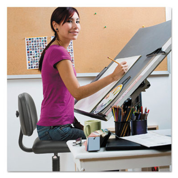 STOOL,VINYL DRAFTING,BK