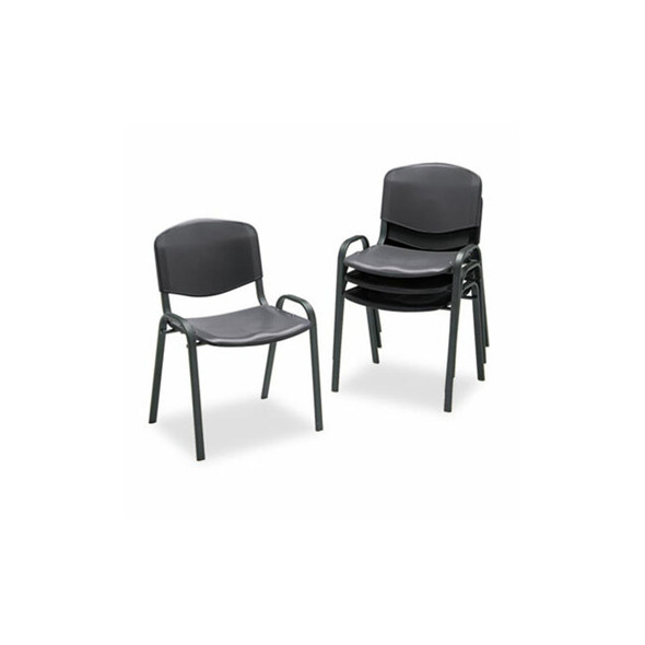 Safco® CHAIR,STACKING,4/CT,BK 4185BL
