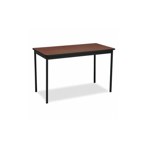 Barricks Utility Table, Rectangular, 48w X 24d X 30h, Walnut/black UT244830-WA Barricks Utility Table, Rectangular, 48w X 24d X 30h, Walnut/black UT244830-WA