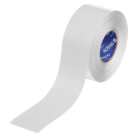 Brady Floor Marking Tape,White,3"W,100ft 177026
