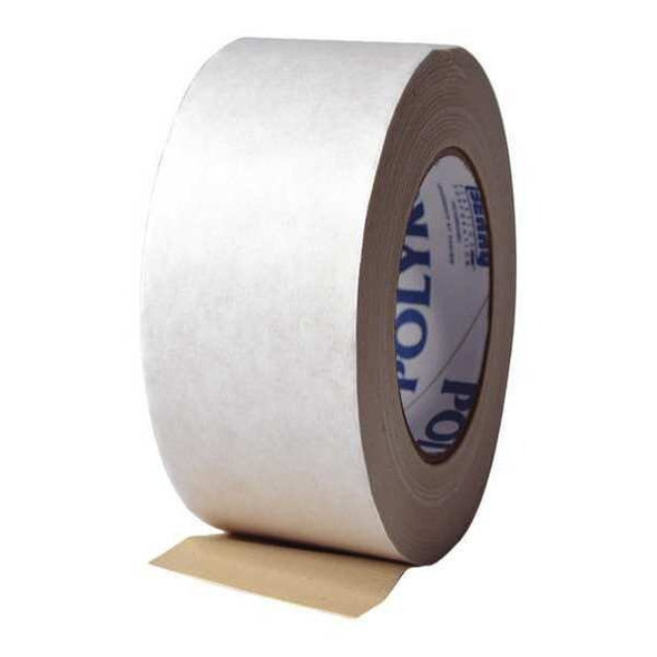 Polyken Carpet Mounting Tape, 2 in W, 36 yd L, 13 mil, Cloth, Double-Sided 100D
