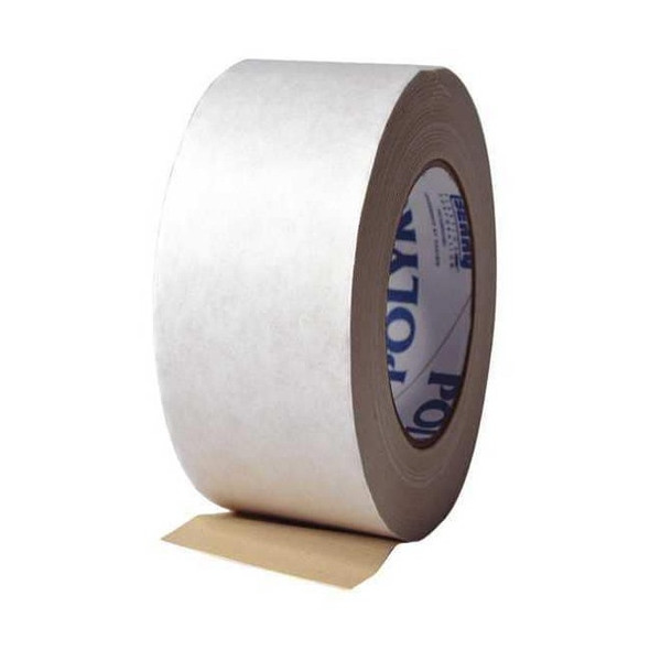 Polyken Carpet Mounting Tape, 2 in W, 36 yd L, 13 mil, Cloth, Double-Sided 100D