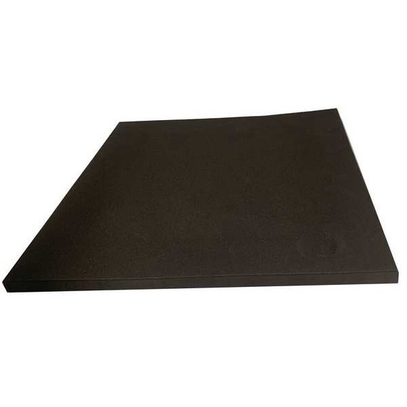 Foam Sheet, Crosslink, 48 in W, 96 in L, 3/4 in Thick, Black