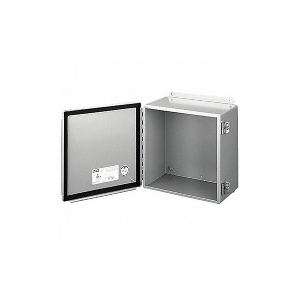 Screw Down Clamps Electrical Enclosures, 14 in H, 6 in D, 8 in W, 12, 13, Steel