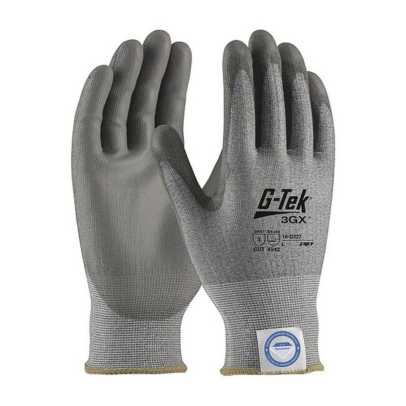 Cut-Resistant Glove, Cut Level A3 ,Dipped ,Polyurethane ,Smooth ,XL 12 PK