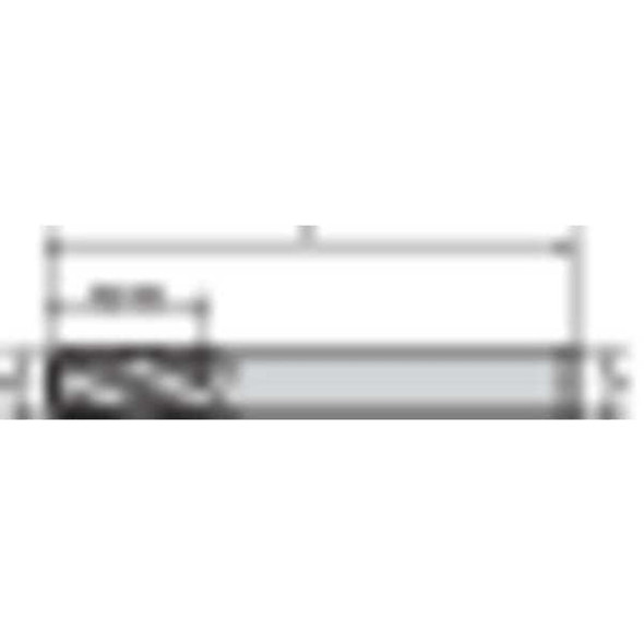 Widia End Mill,0.5000 in. Milling Dia.,I4B I4B0500T100S