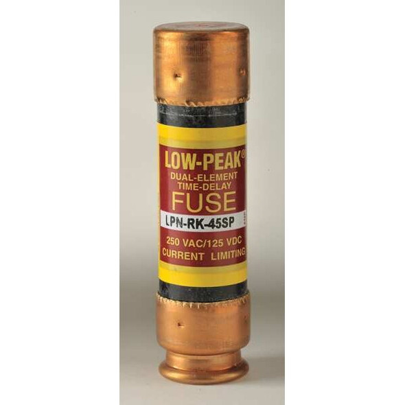 UL Class Fuse, RK1 Class, Time-Delay, 45A, 250V AC, Non-Indicating