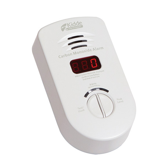 Kidde Plug-In AC/DC CO Alarm w/ Digital Display, Hush, & Event Memory